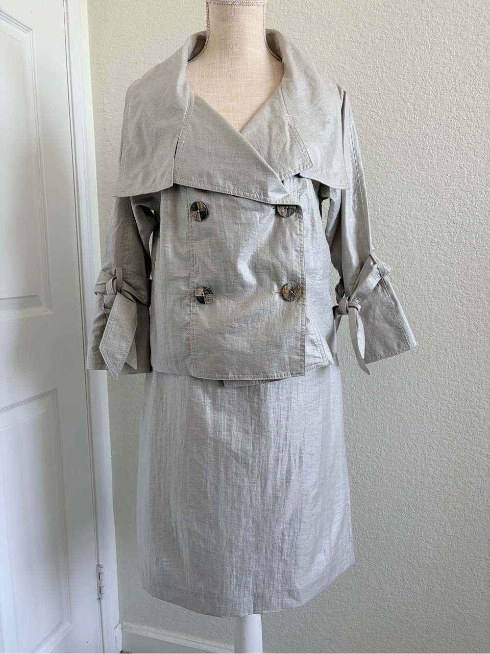 Charles Chang-Lima Y2k Skirt Suit Sz6